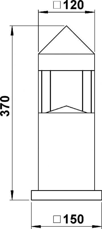 lampe d'extérieur Oblong 37 cm - blanc Albert 4007235805994