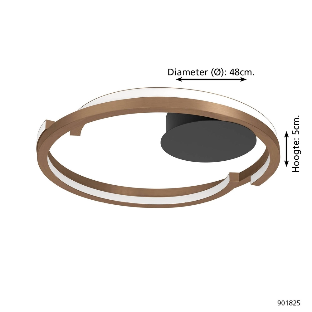 Plafonnier Mezzomonte Bronze cuivré Eglo 9008606360222