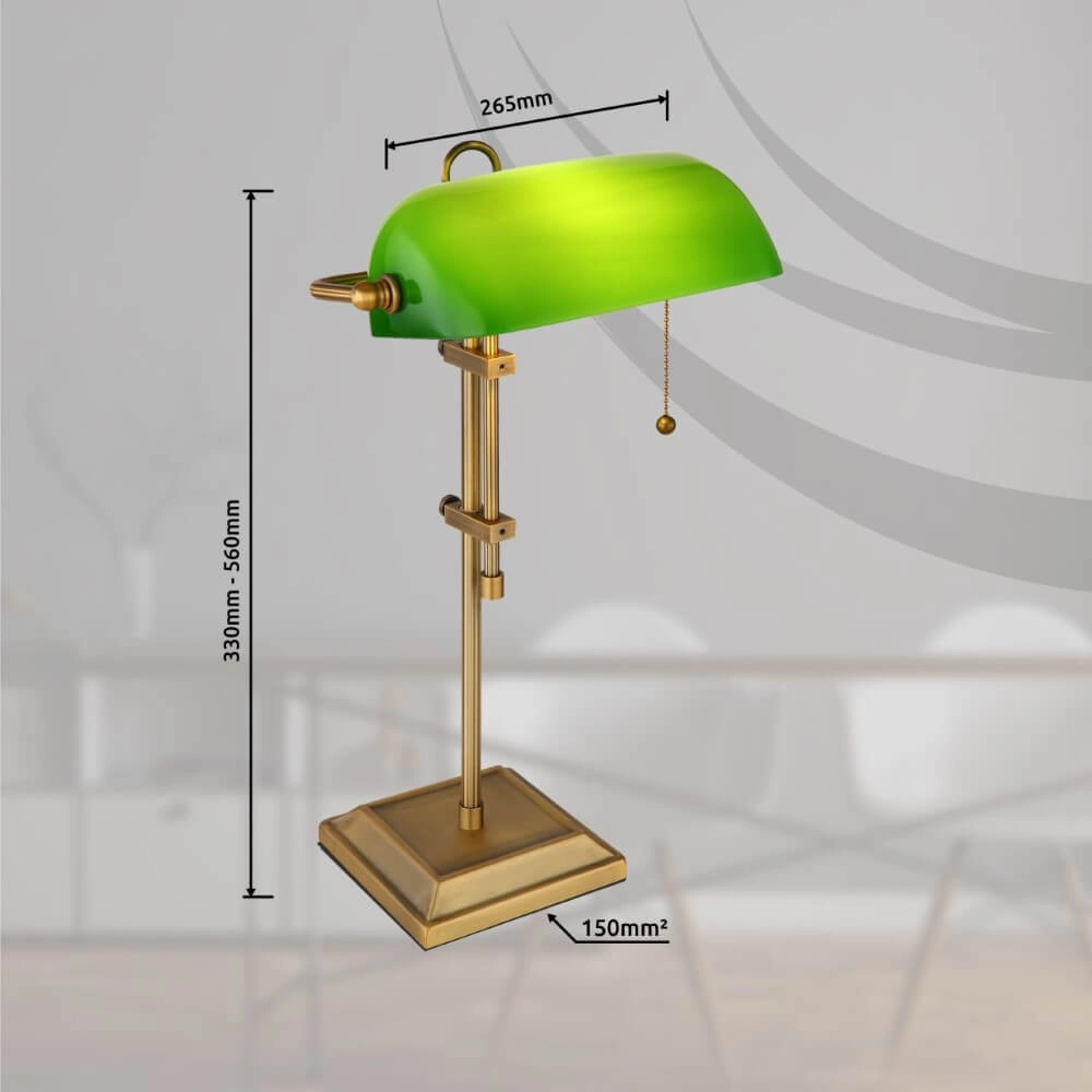 Lampe de bureau nostalgique Antique 56 cm Globo 9007371452361