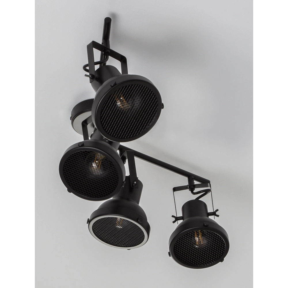 Plafonnier Ruvi 4 lumières noir Lyora 5212017446381