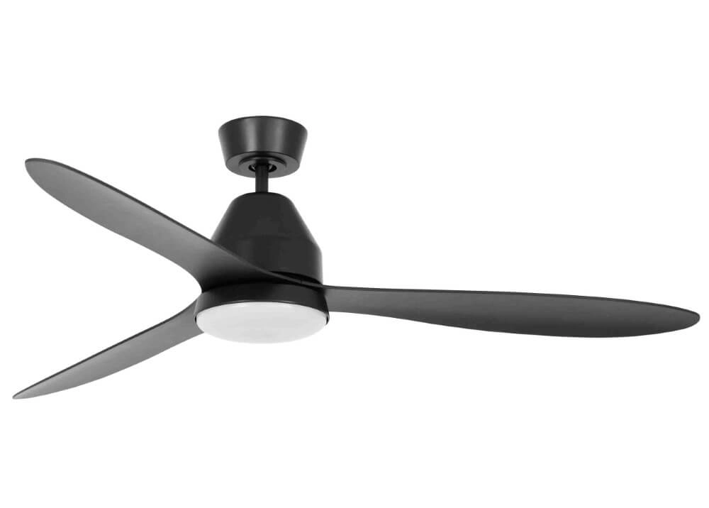 Ventilateur de plafond noir avec lampe Whitehaven Ø 143cm IP55 Ventilateur de plafond noir avec lampe Whitehaven Ø 143cm IP55