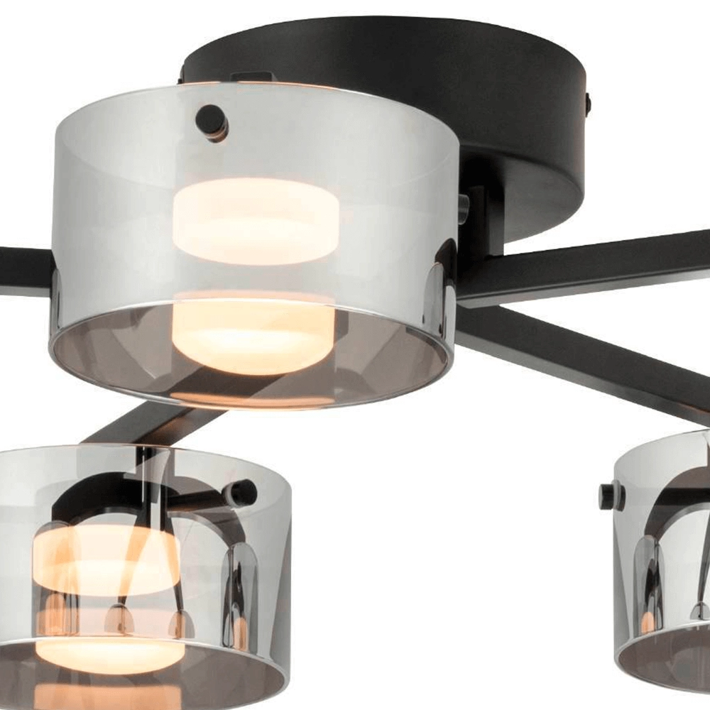 Plafonnier avec verre fumé Copillos Stars of Light 9002759398743