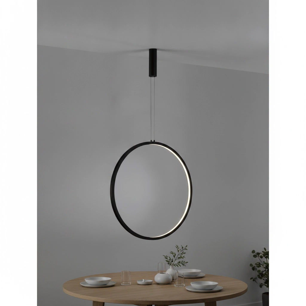 Suspension ronde Change Ø 80,7cm noir