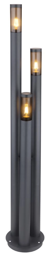Lampe de terrasse moderne Boston 170cm - 3 lumières