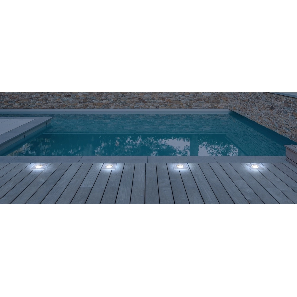 Emplacement au sol Style II Acier inoxydable carré Globo 9007371327546