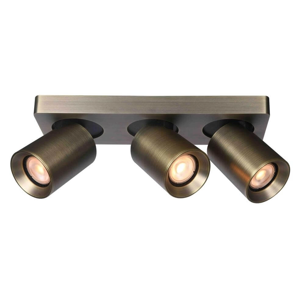 Plafonnier Megano 3 lumières bronze antique Plafonnier Megano 3 lumières bronze antique