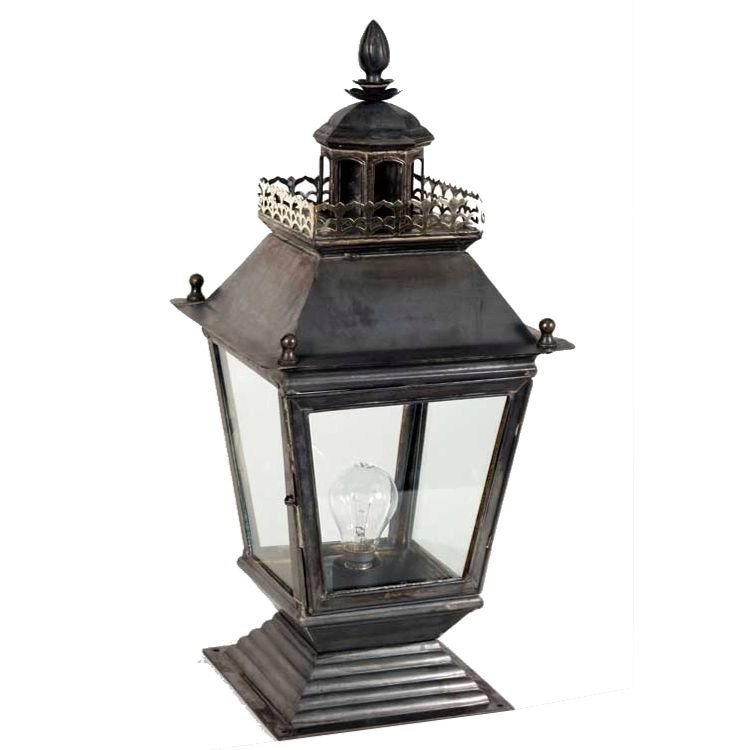 Lampadaire rural Chateau Gate fait main - cuivre antique (ant)