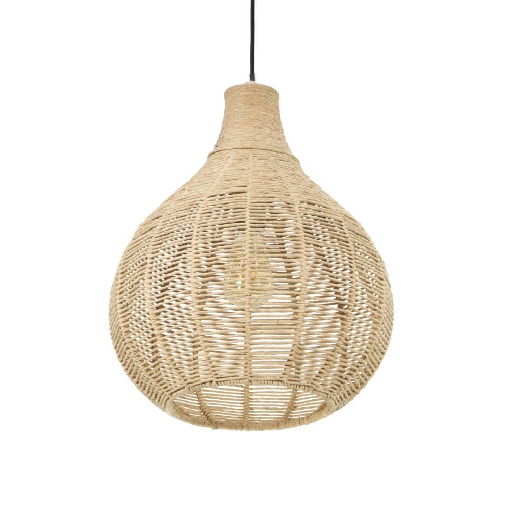 Lampe suspendue en rotin Janne Ø 35 cm Trio 4017807629293