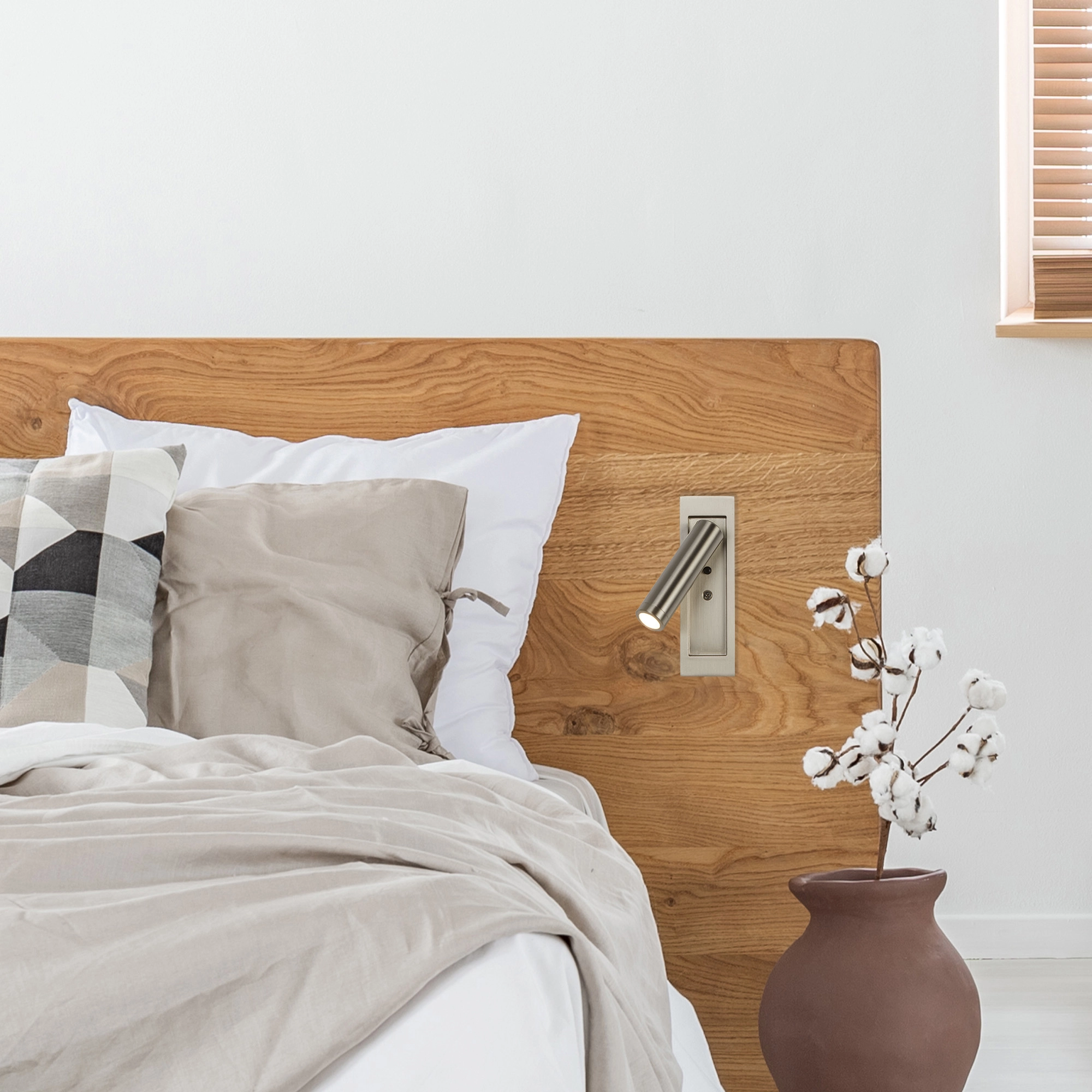 Lampe de chevet Marylebone Nickel intégré Lyora 5053423275901