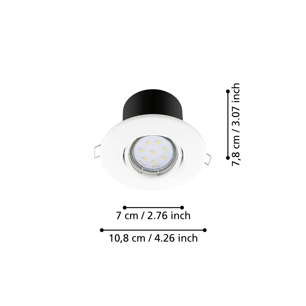 Projecteur encastré Peneto 2 nickel Eglo 9002759968618