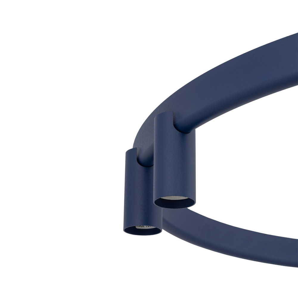 Lampe pendante de conception Fourty bleu marine Ø 80cm Lyora 5903139122832