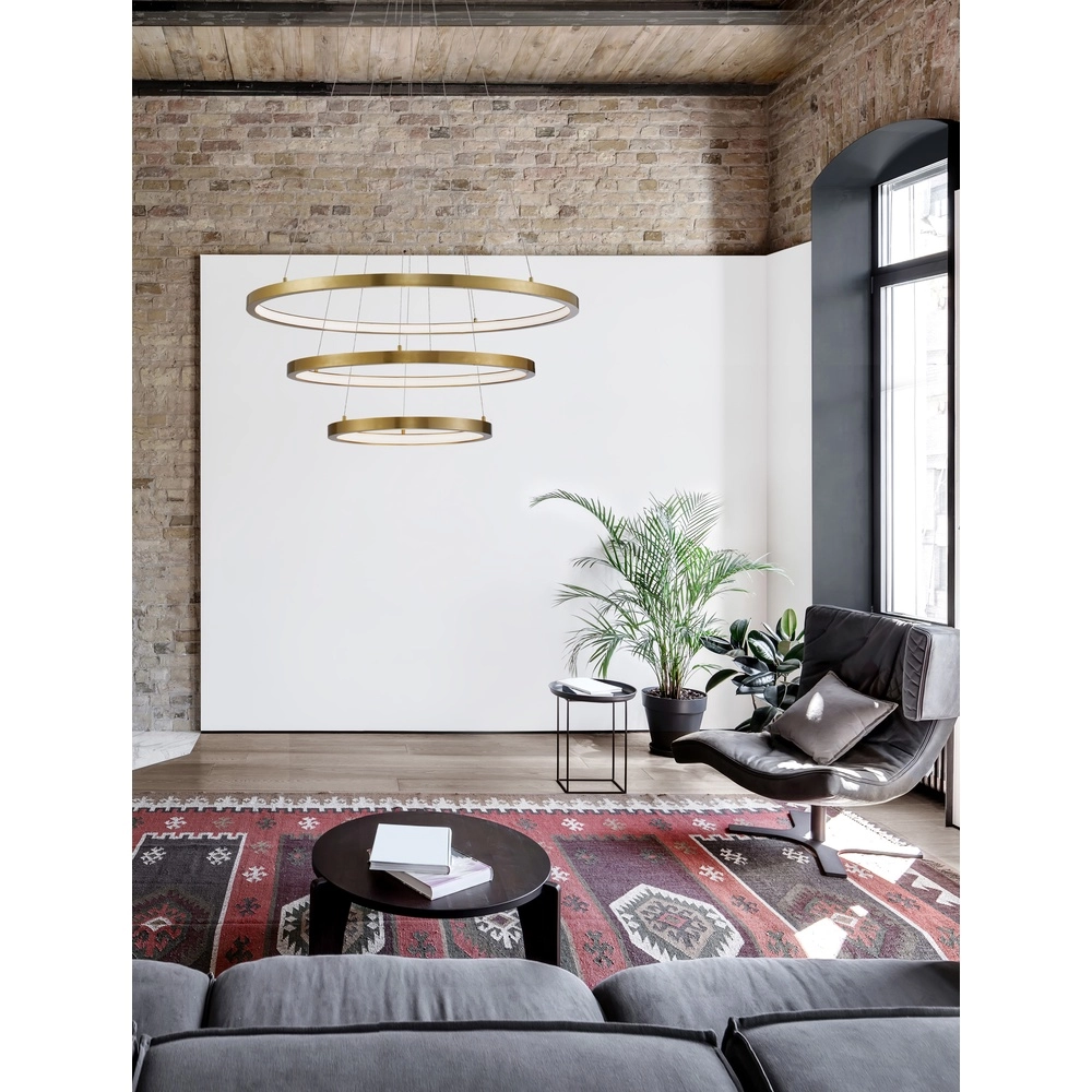 Suspension dorée Empatia Design Triple Suspension dorée Empatia Design Triple