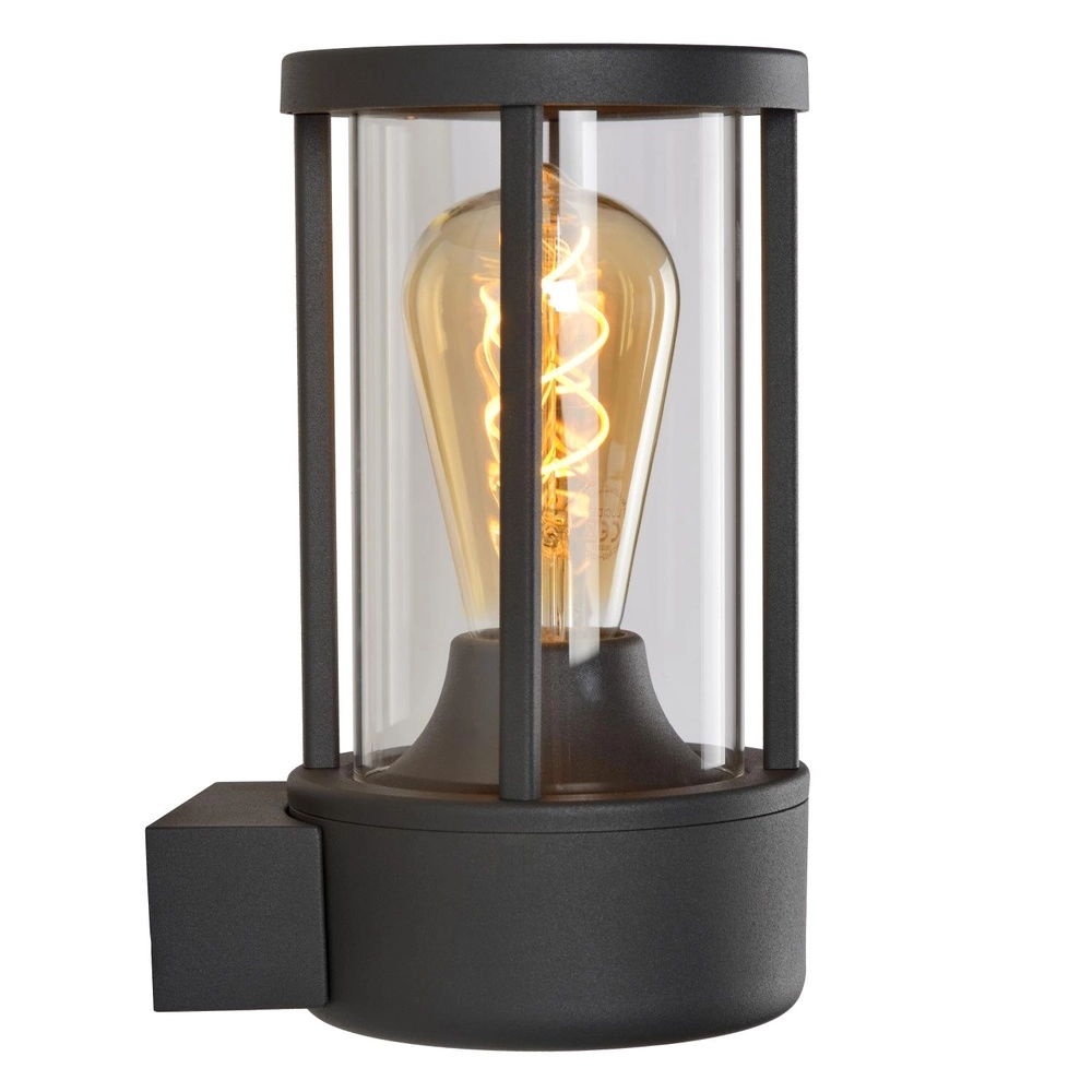 Lampe murale anthracite Lori avec capteur Lucide 5411212144300