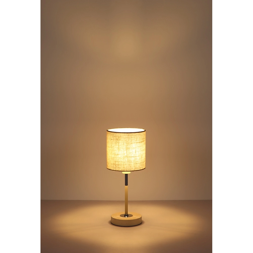 Lampe de table Deleon brun sable Ø 15cm Globo 9007371569908