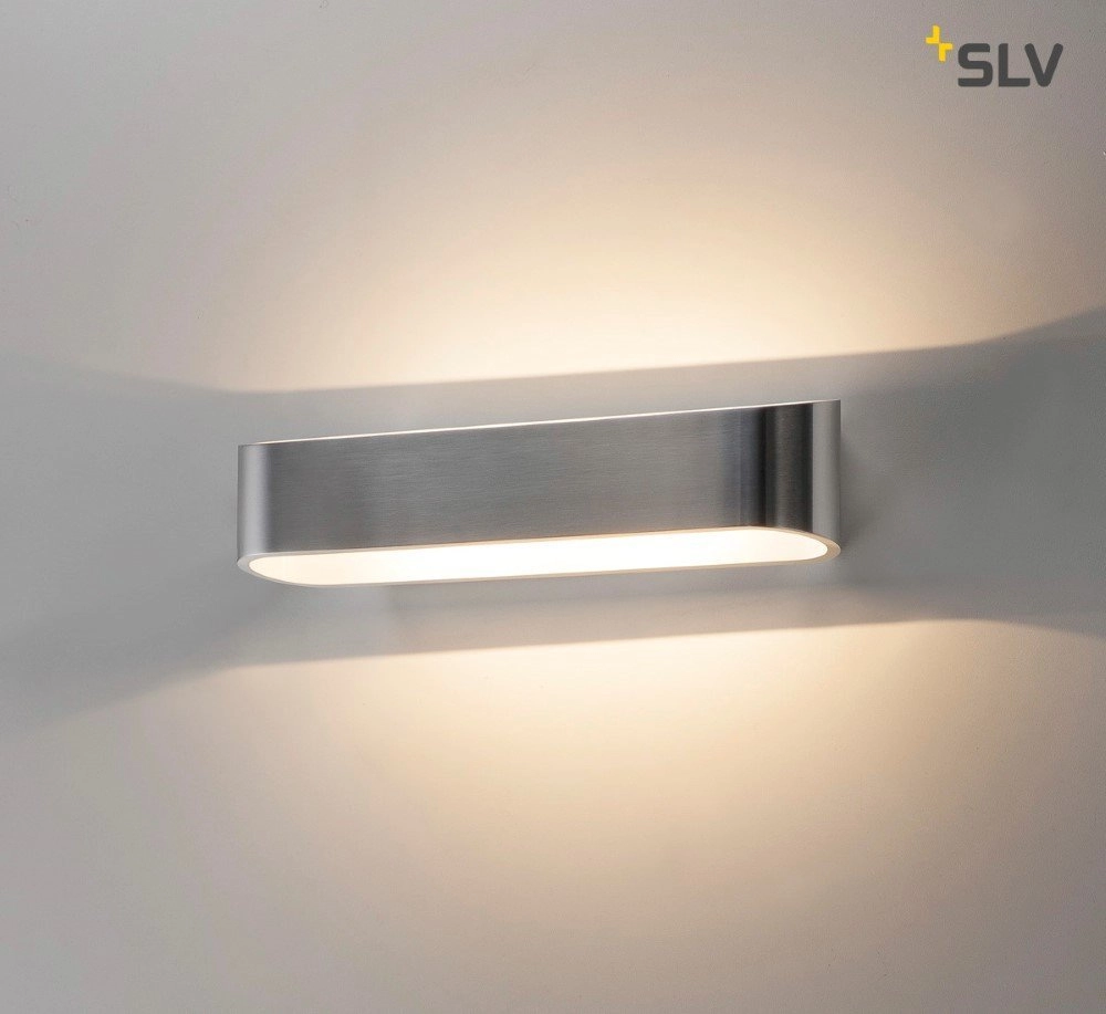 Applique murale LED Asso 300 2x5w - 3000K - 30cm gris métal SLV 4024163142243