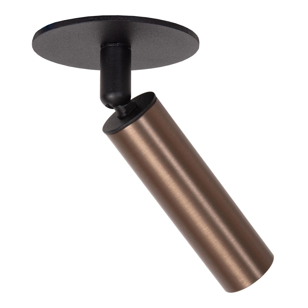 Projecteur de plafond Keoni Ø 8cm brun café Lucide 5411212094360