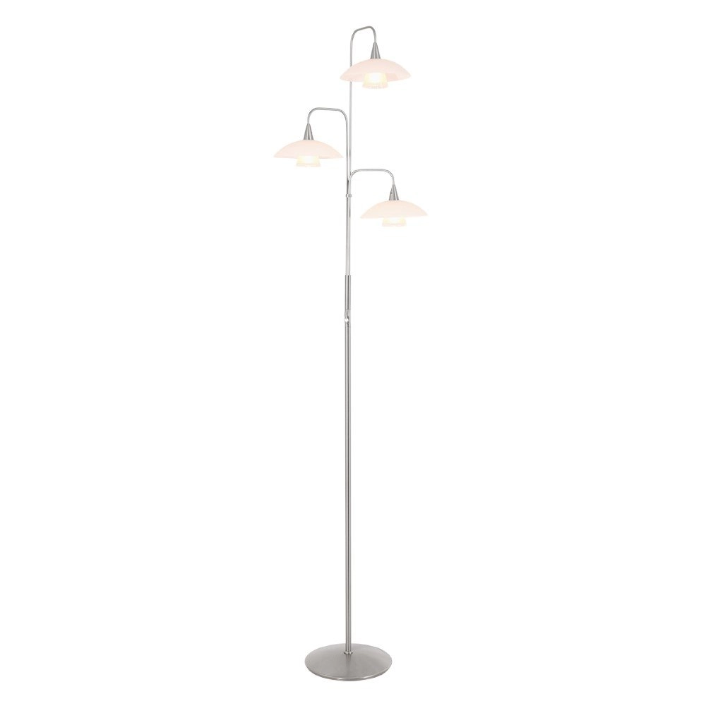 Lampe de lecture Tallerken Gris métallisé à 3 lumières Steinhauer 8712746132045