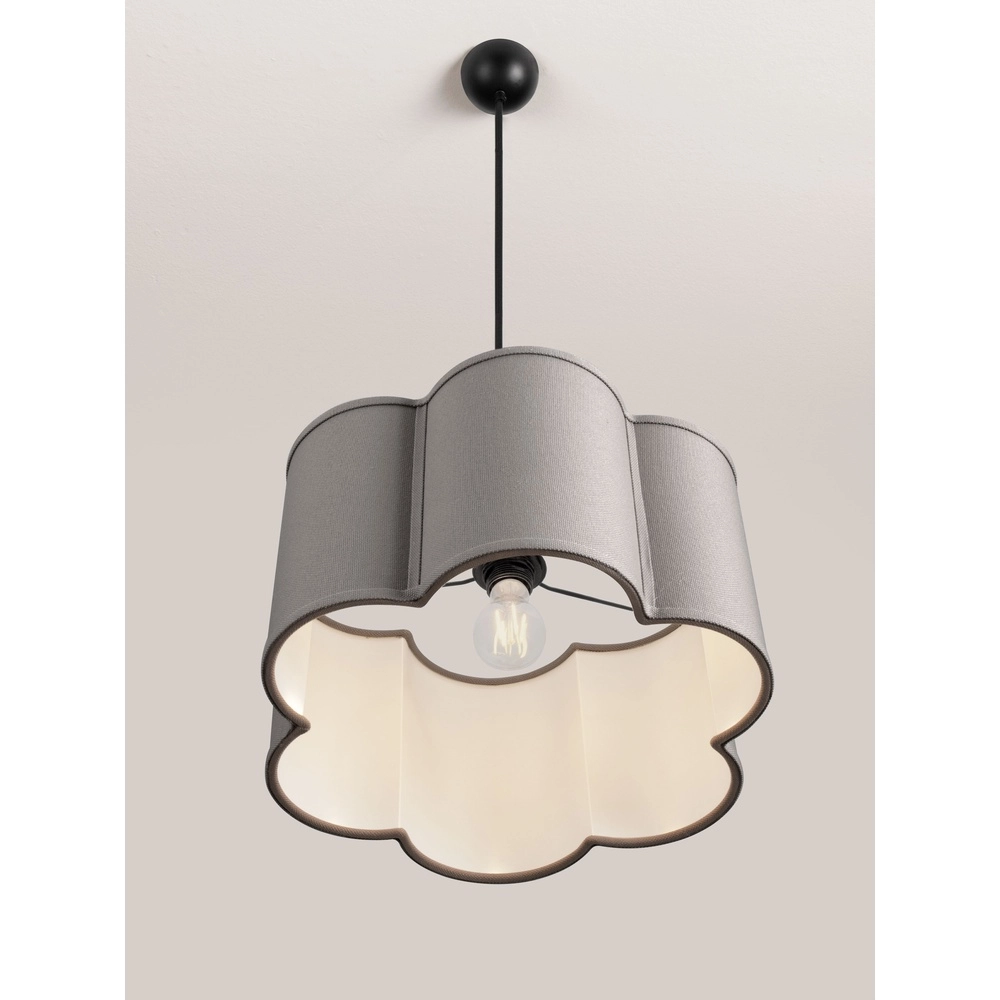 Lampe suspendue Bloosy gris Lyora 5212017493552