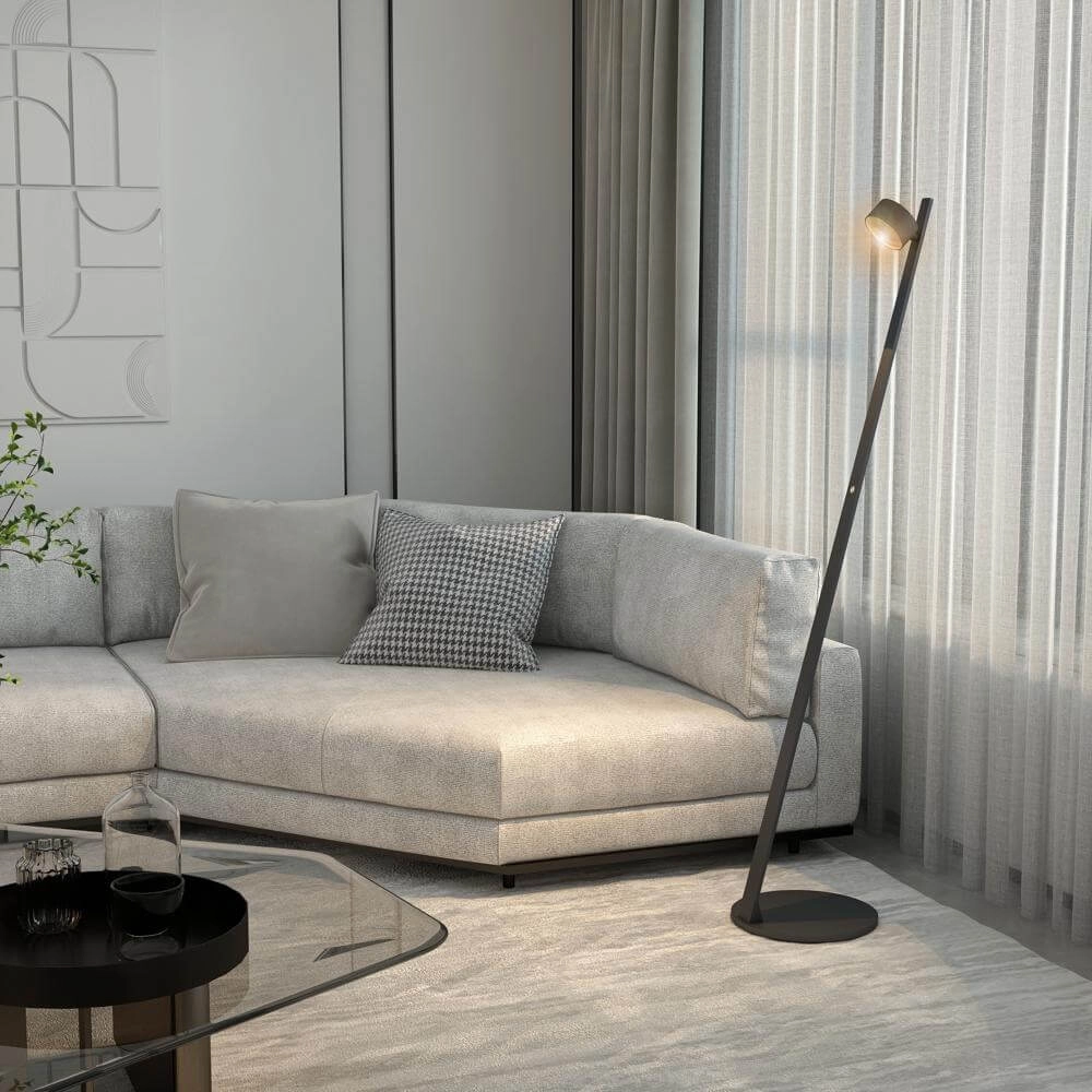 Lampadaire design Omega noir Artdelight 8720701100343