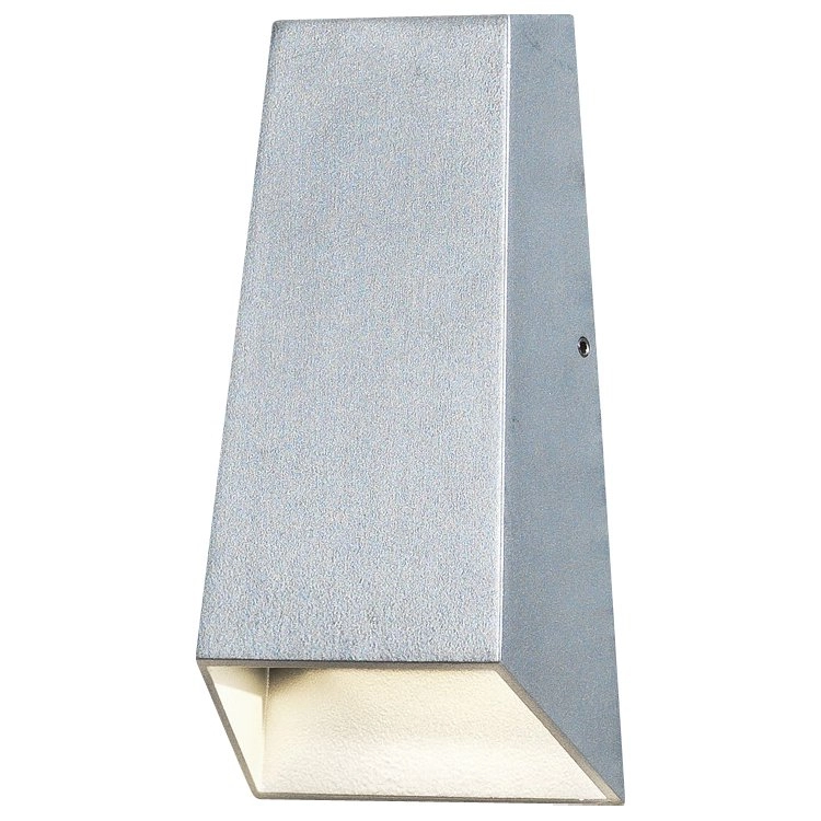 Spot mural LED Imola Square Haut - Bas gris argenté