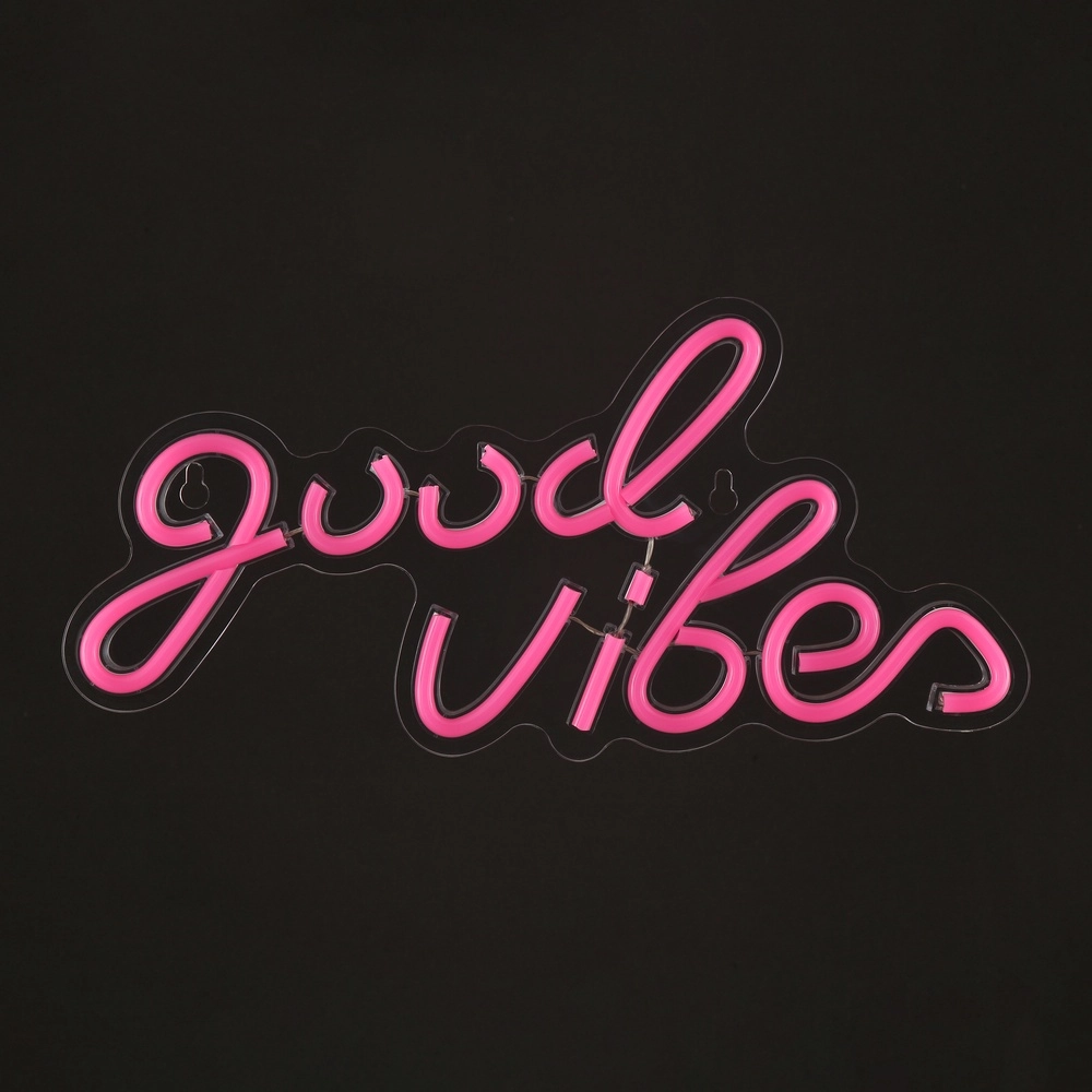 Lampe murale au néon Neon-Tales « Bonnes vibrations » Brilliant 4004353476914