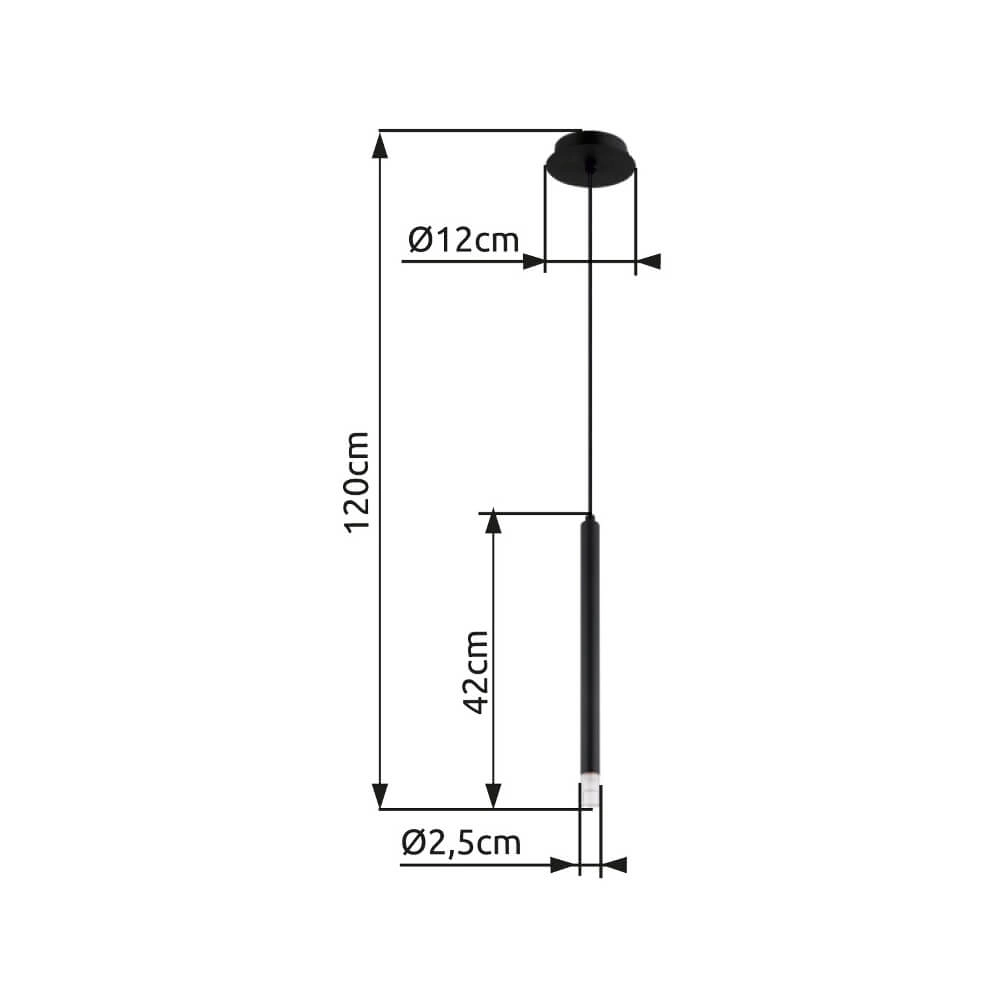 Suspension design Ryan Simple, Noir Globo 9007371474288