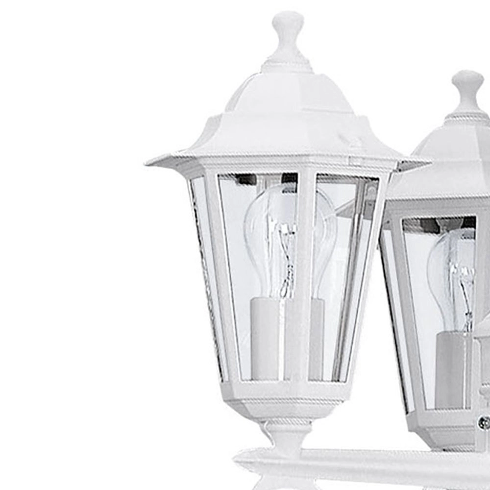 Lampadaire Jardin Laterna 5 3 lumières blanc Eglo 9002759229962