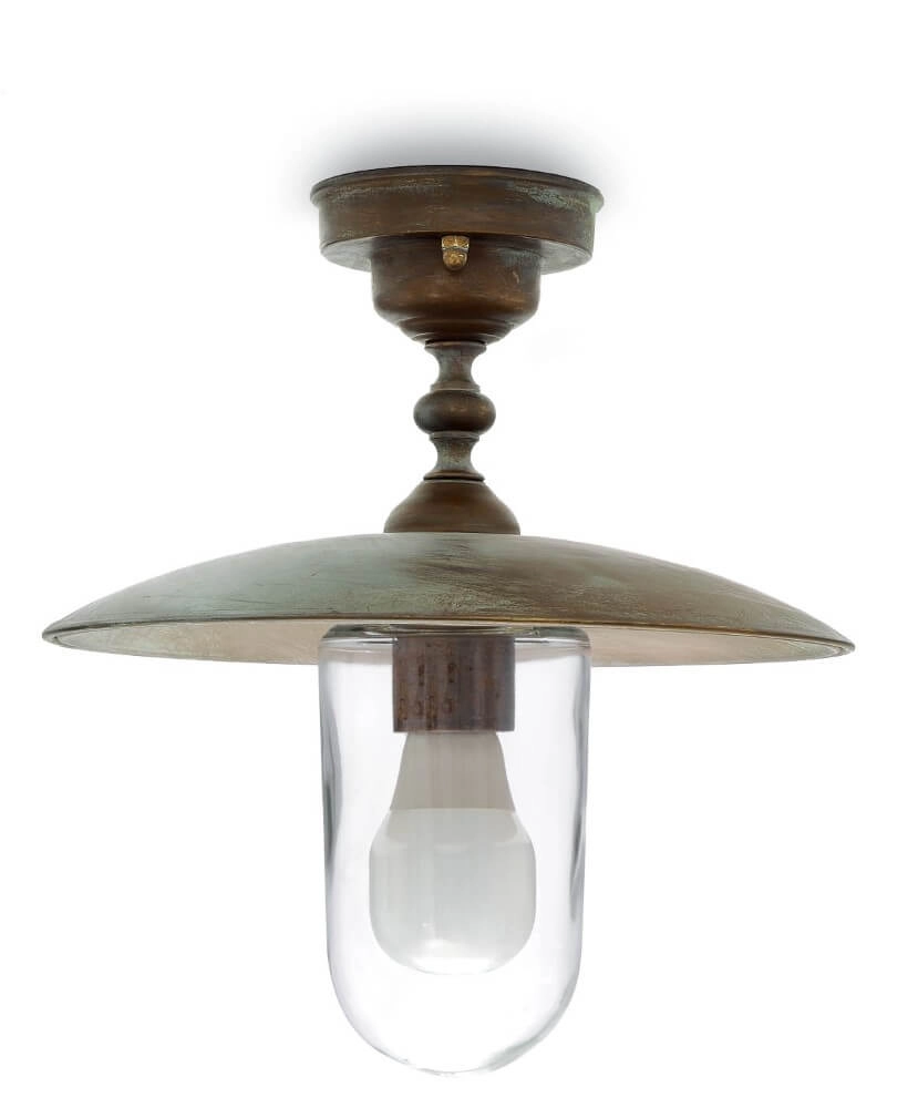 Lampe suspendue rurale Transimeno S - laiton vieilli