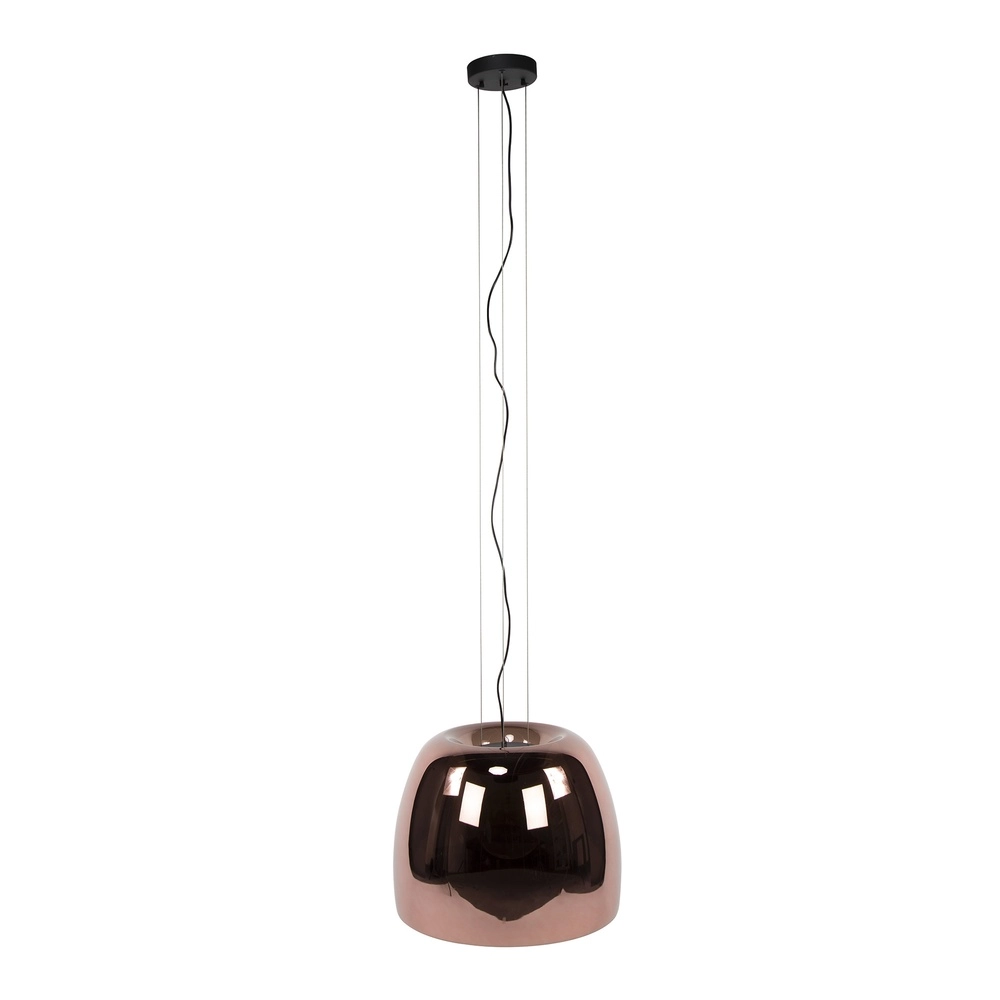 Lampe suspendue en verre Drift Ø 48cm - verre cuivré Lyora 8716803512733