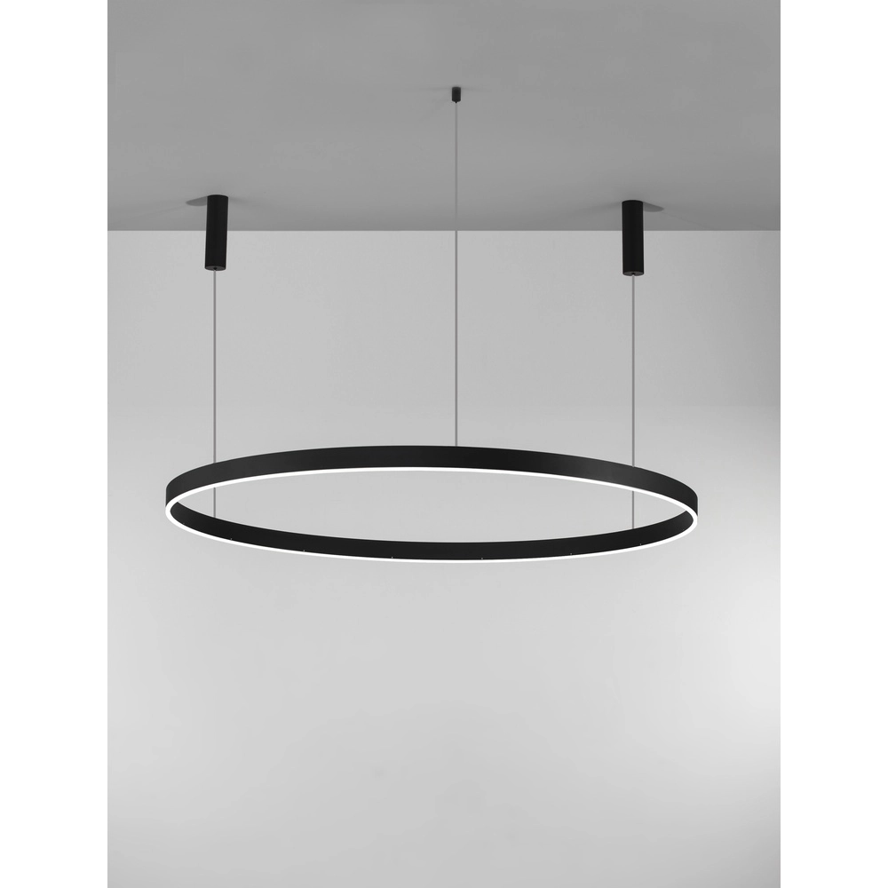 Suspension Motif noir Ø 150cm 3000K