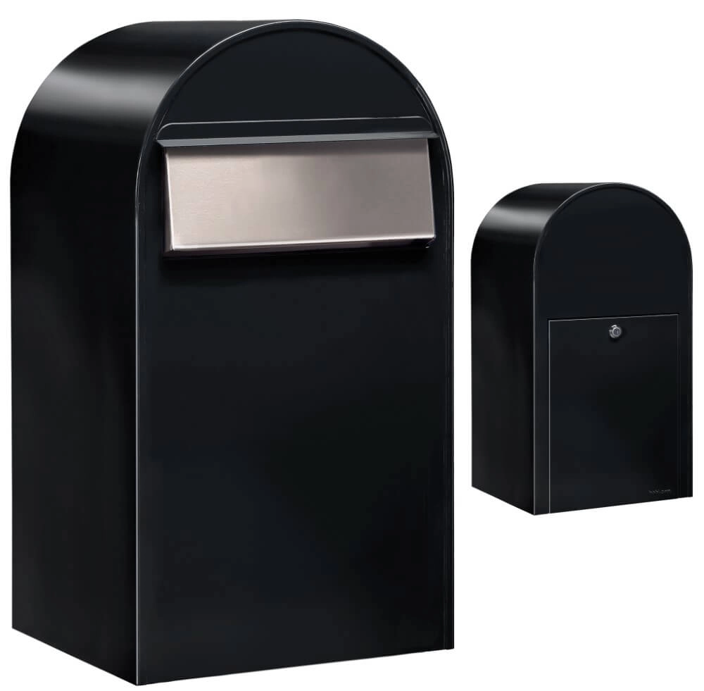 Boites aux lettres Grande B st9005 i Noir texturé Boites aux lettres Grande B st9005 i Noir texturé