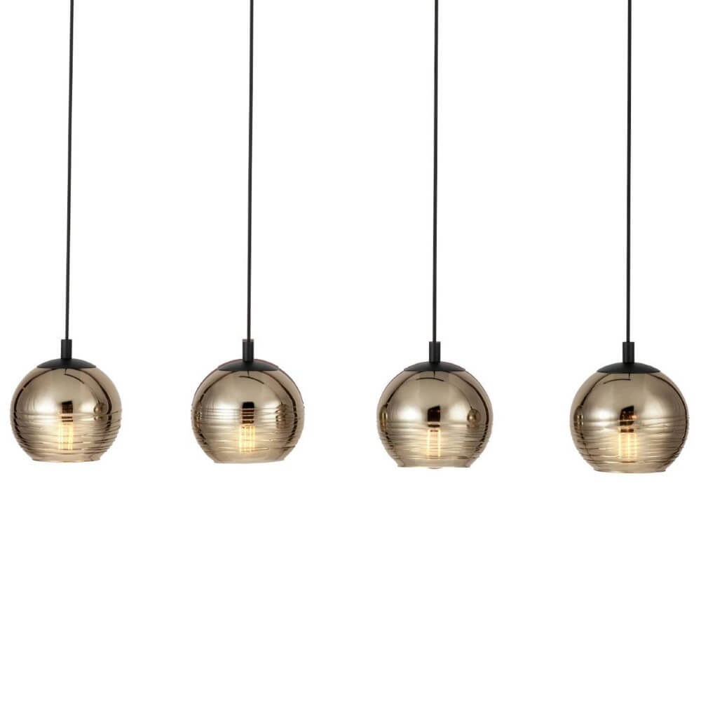 Lampe suspendue 4 lumières Lemorieta noir Stars of Light 9002759396862