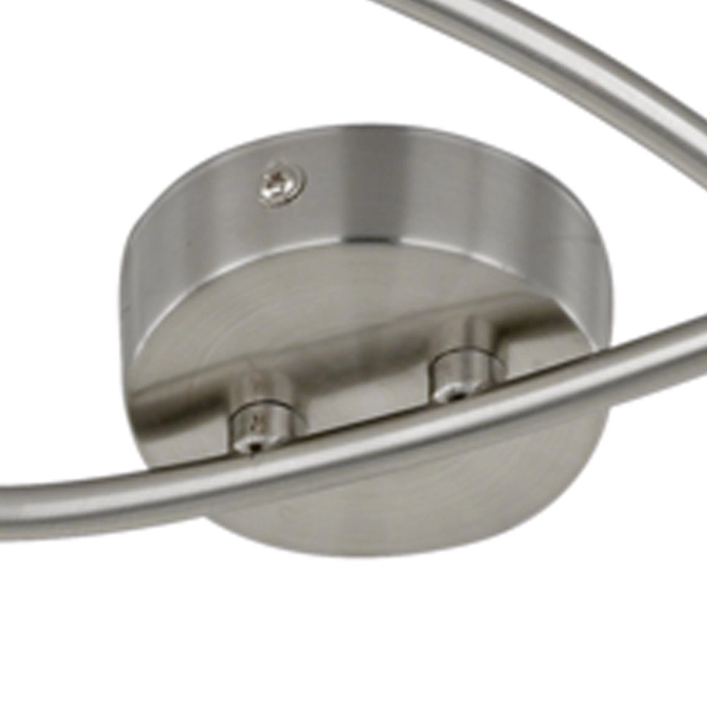 Plafonnier moderne Mars 3 lumières nickel mat Trio 4017807224078