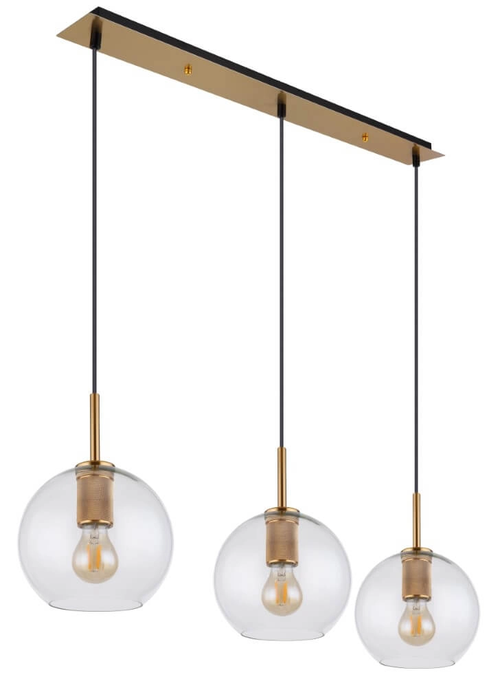 Lampe à suspension en verre Adara 3 lumières Globo 9007371405602
