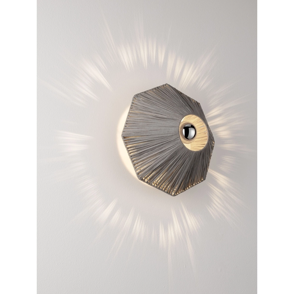 Lampe murale Elvio gris Ø 30cm Lyora 5212017493866