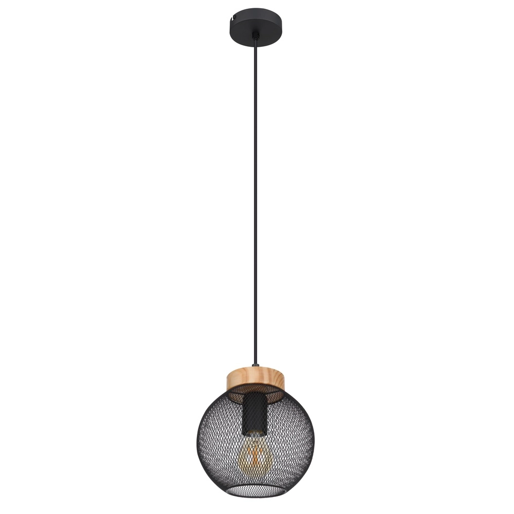 Lampe suspendue Pablo Maille noire Globo 9007371423552