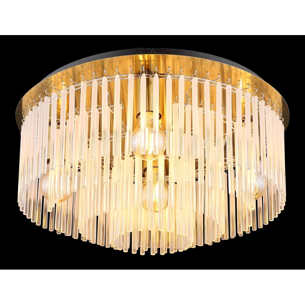 Plafonnier doré Gorley avec verre Ø 50cm Globo 9007371458806
