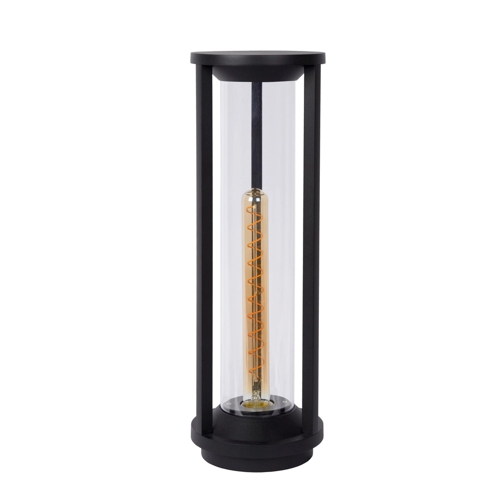 Lampe sur piédestal 50 cm Cadix IP65 noir