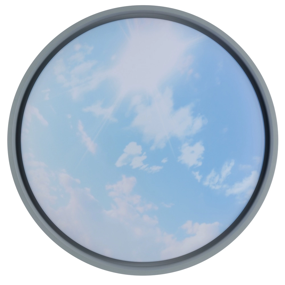 Éclairage de plafond Sky-Dream blanc avec gris Ø 48,5cm Brilliant 4004353473999