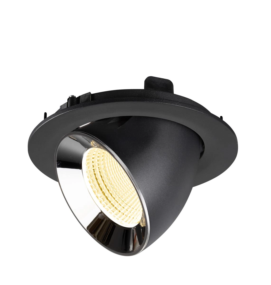 Spot encastré Numinos Gimble L noir/chrome 3000K - 55 deg SLV 4024163310253