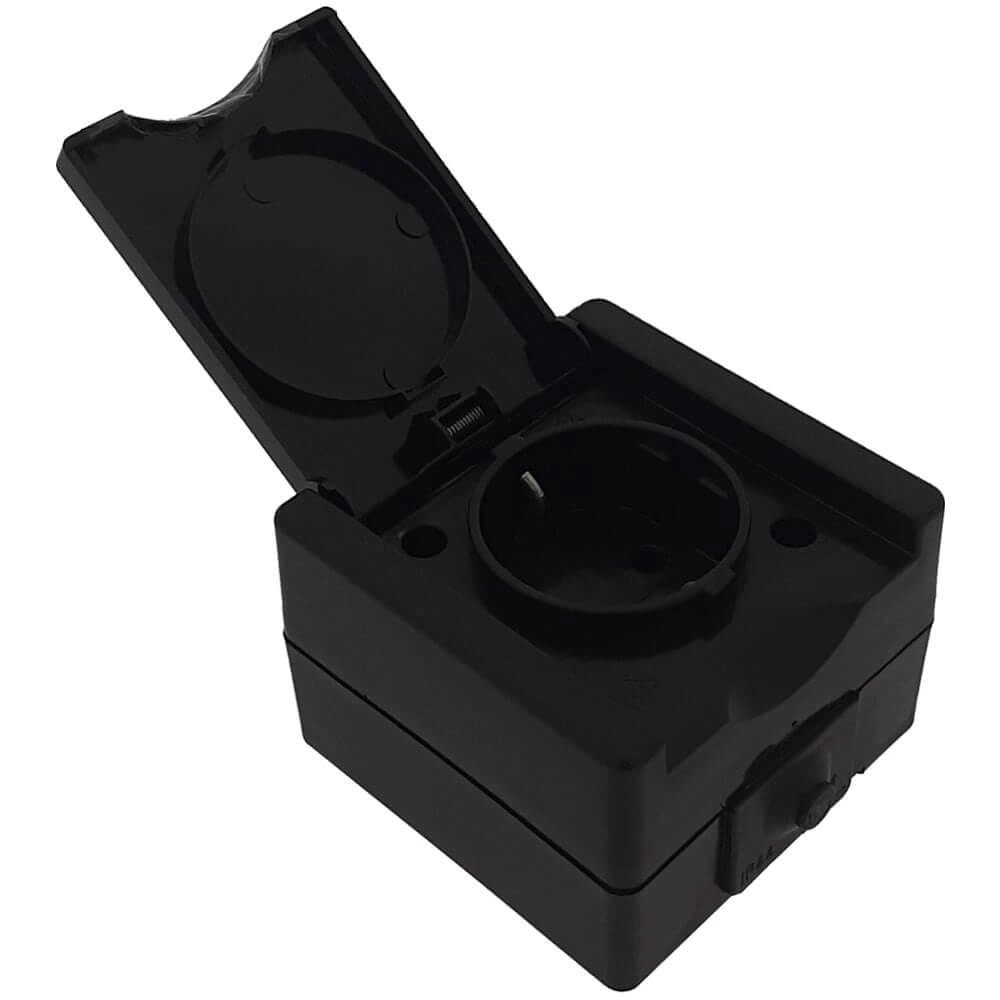 Prise ProAQA noir de mise à la terre Lyora 4008224658898