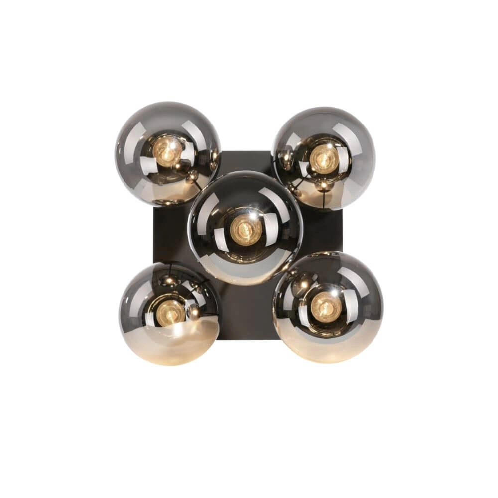 Plafonnier 5 lumières Big Widow noir Just Light 4043689988371