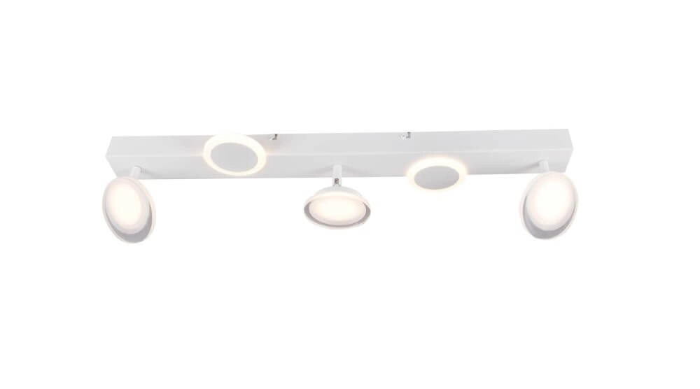 Spot LED en saillie Meriza 5 lumières blanc