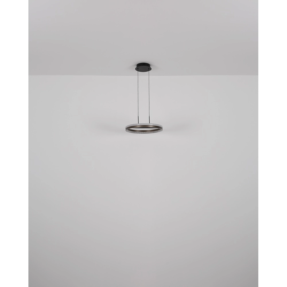 Lampe pendante de conception Della 3 lumières noires Globo 9007371462742