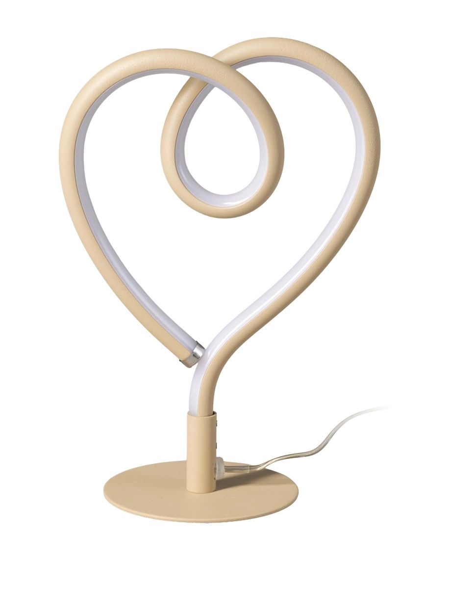 Lampe de table en forme de cœur Lovie Sable