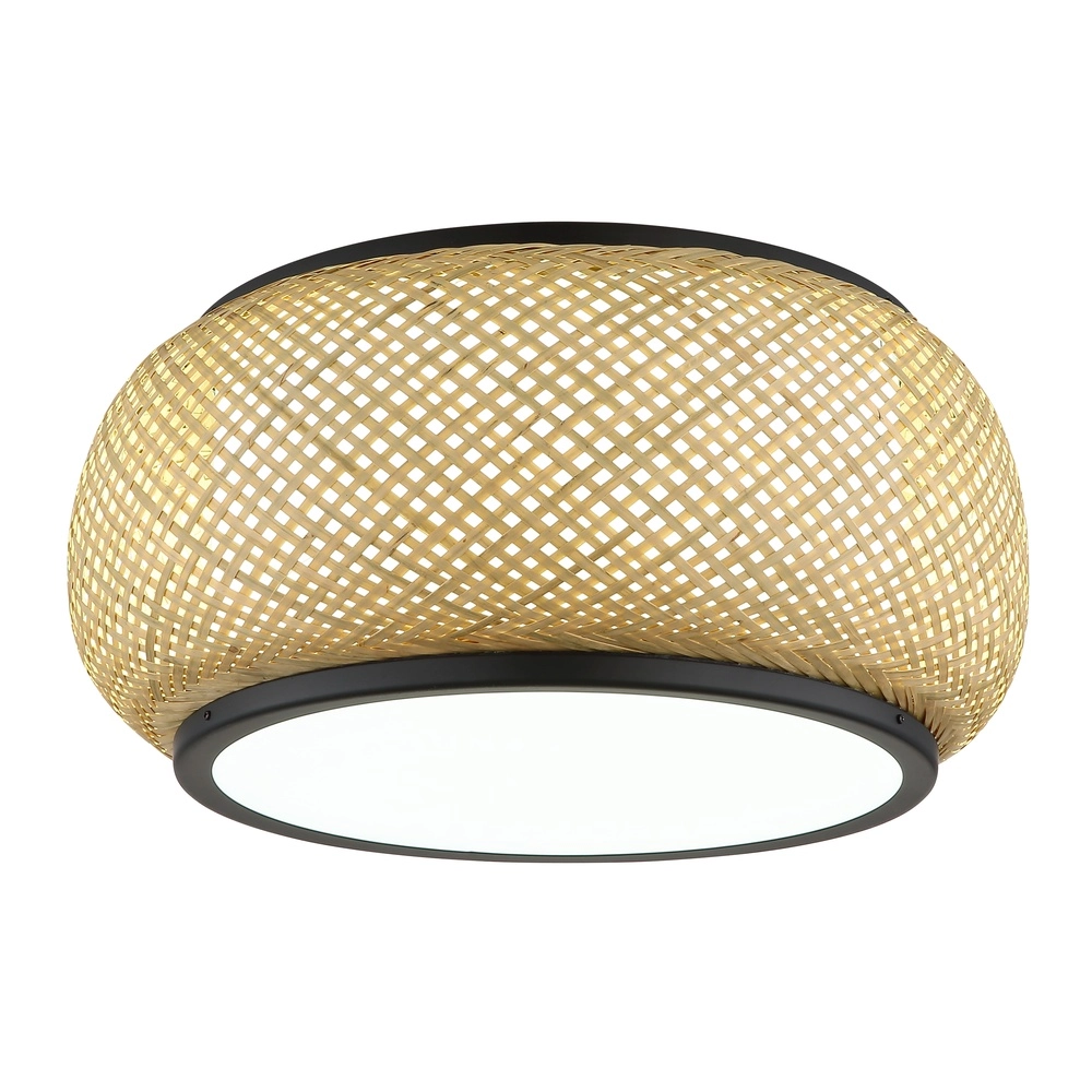 Lampe de plafond Bambora avec du bambou Ø 38 cm Globo 9007371575794