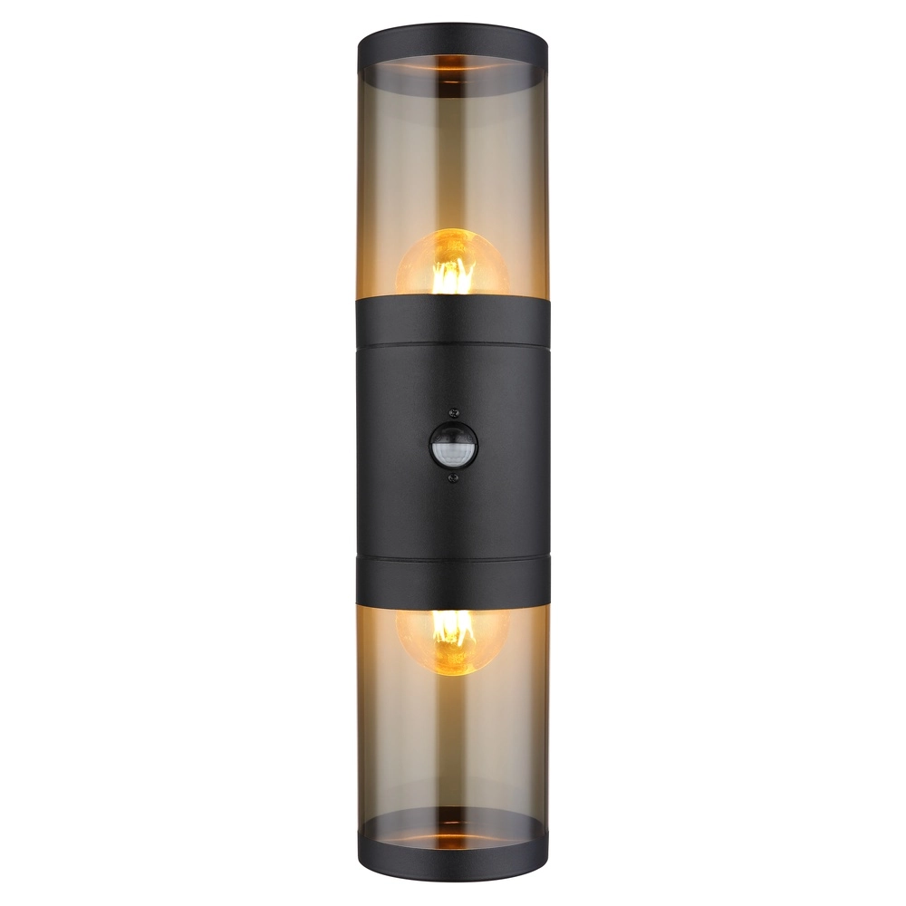 Lampe murale moderne Xeloo Noir avec capteur Globo 9007371435289