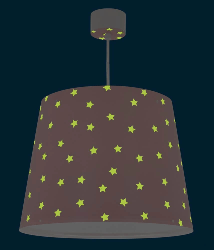 Lampe suspendue chambre d'enfant Star Light rose tendre Dalber 8420406001296