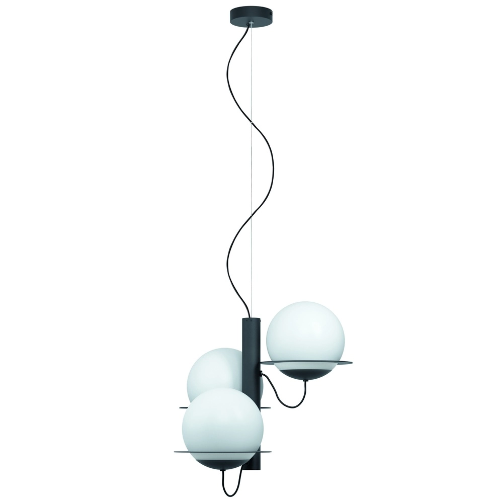 Lampe pendante unique Sabalete Noir