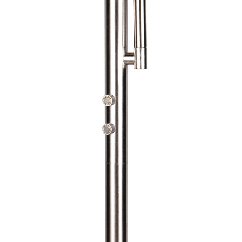 Lampadaire Palermo nickel avec lampe de lecture Trio 4017807641370
